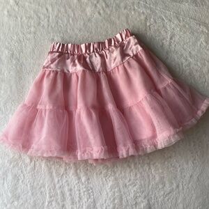 CIRCO Skirt Pink Tiered Tulle Mesh Ruffled Size 2T Elastic Waist Princess Rock